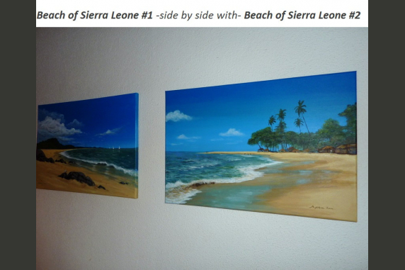 Beach of Sierra Leone #1 and #2 by Magdalena Luna