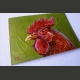 ACEO Copper rooster portrait by Magdalena Luna